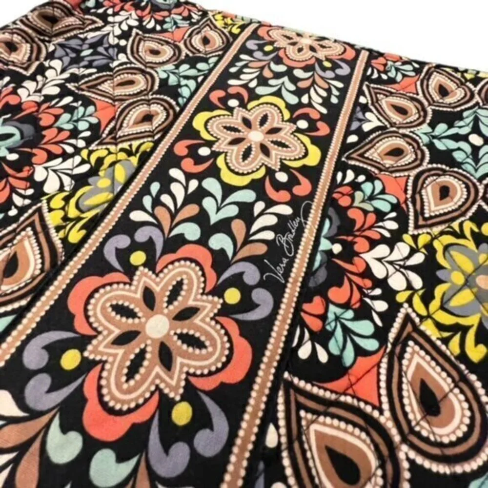 Vera Bradley Tablet Laptop Sleeve Sierra Quilted Zip 14X11 Floral Inner Pocket‎
